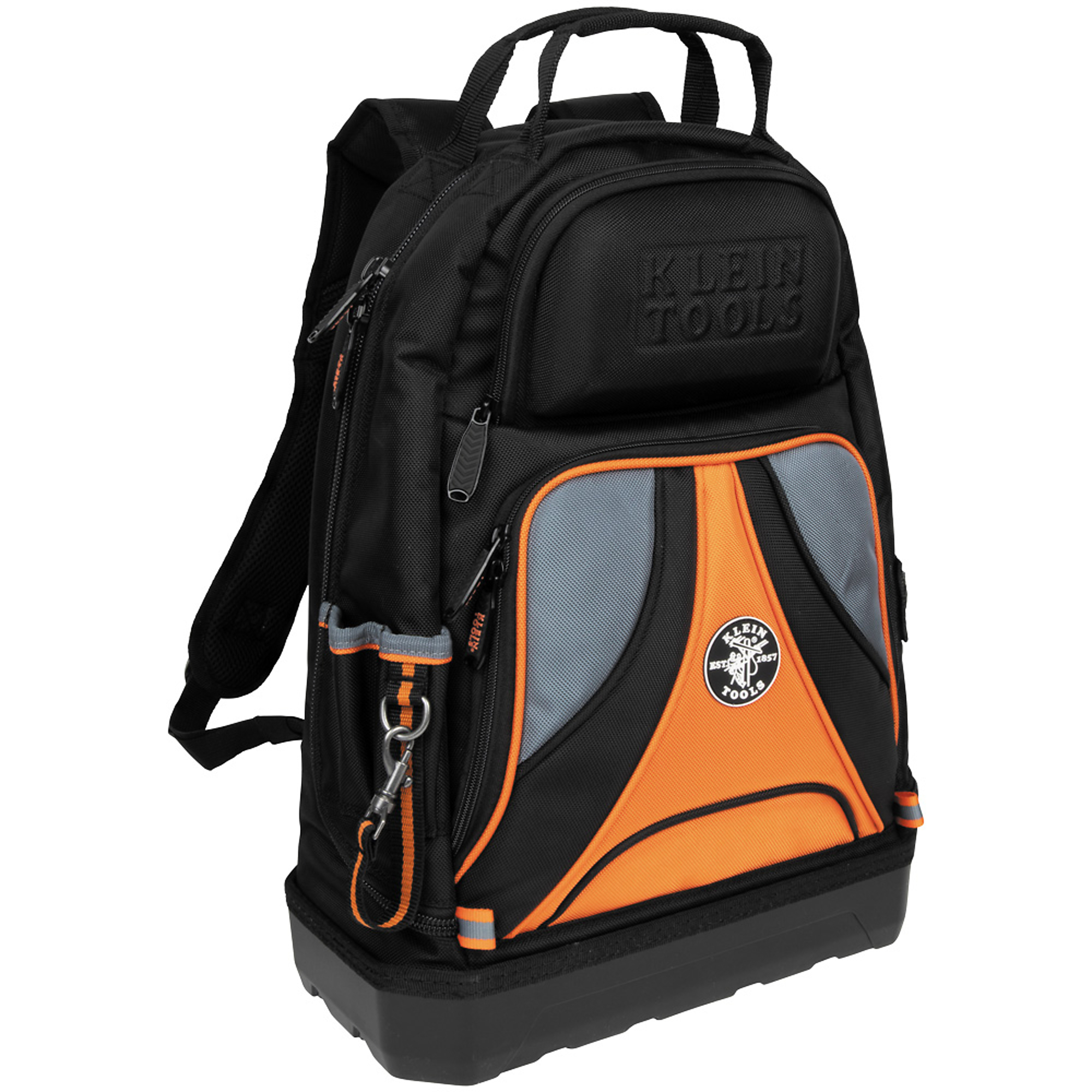 Klein Tools, Tradesman Pro Tool Bag Backpack, 39 Pockets, Blac, Color Multi, Pockets (qty.) 39 Material Multiple, Model# 55421BP-14